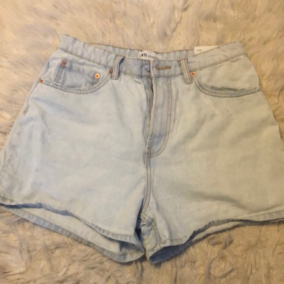 Zara high waist mom shorts - Picture 1 of 4